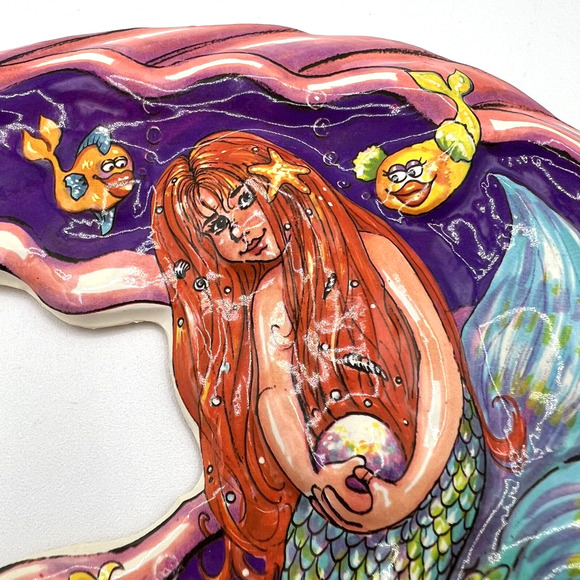 MERMAID Bakery Crafts CAKE TOPPER 4 POP TOPS Sea Shell Little Plastic Blow Mold - Picture 3 of 5